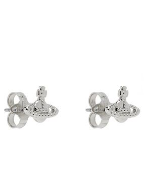 Authentic Vivienne Westwood Farrah silver studs from Paris Flagship